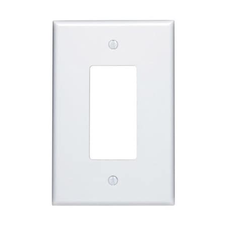 Ezgeneration 1 Gang Rocker-GFCI Wall Plate White EZ157498